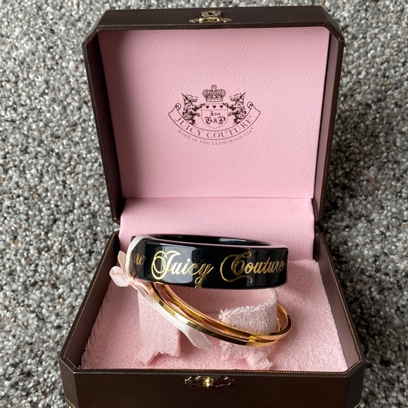 Brand new Juicy Couture stacking bracelets. Two gold bracelets included. - Picture 1 of 3